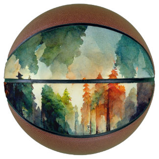 Het bos (natuur) basketbal