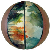 Het bos (natuur) basketbal (Verticaal)