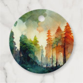 Het bos (natuur) bedankjes labels (Voorkant)