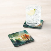 Het bos (natuur) bier onderzetter (Rechterzijde)