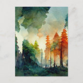 Het bos (natuur) briefkaart (Voorkant)