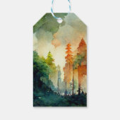 Het bos (natuur) cadeaulabel (Achterkant)