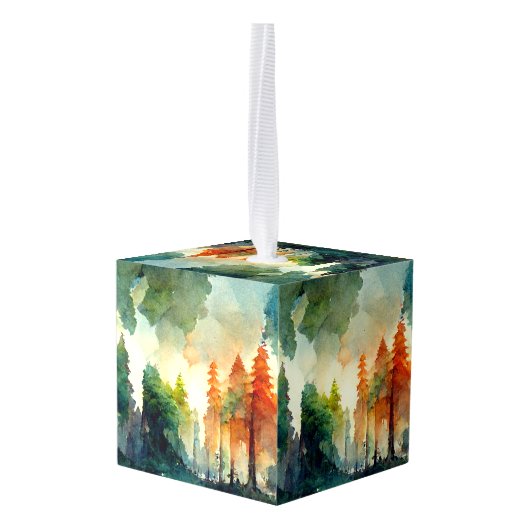 Het bos (natuur) decoratie (Achter hoekig)