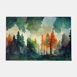 Het bos (natuur) deurmat