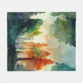 Het bos (natuur) fleece deken (Voorkant (Horizontaal))