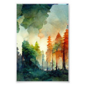 Het bos (natuur) foto afdruk (Voorkant)