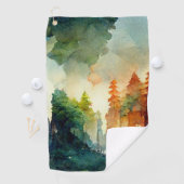 Het bos (natuur) golfhanddoek (Insitu)