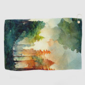 Het bos (natuur) golfhanddoek (Horizontaal)