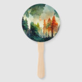 Het bos (natuur) handwaaier (Voorkant)