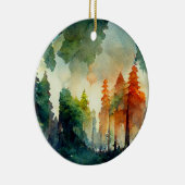 Het bos (natuur) keramisch ornament (Rechts)