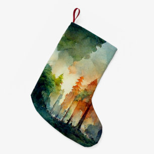 Het bos (natuur) kleine kerstsok