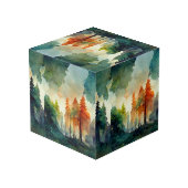 Het bos (natuur) kubus (Achter hoekig)