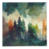 Het bos (natuur) kubus (Voorkant)