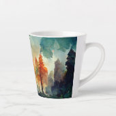 Het bos (natuur) latte mok (Rechts)