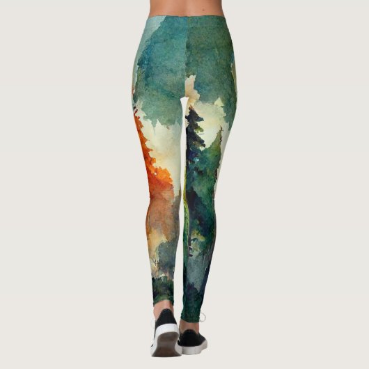 Het bos (natuur) leggings (Achterkant)