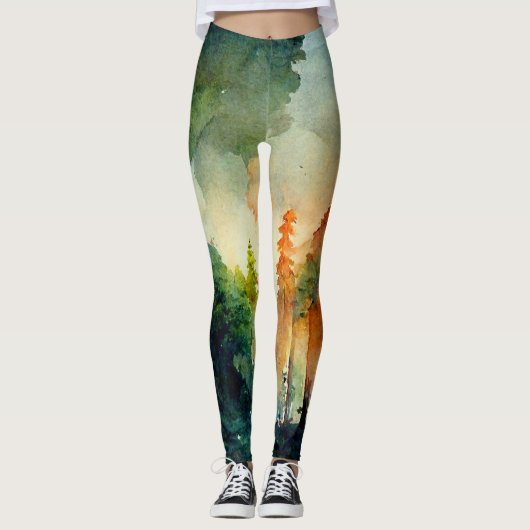 Het bos (natuur) leggings (Voorkant)