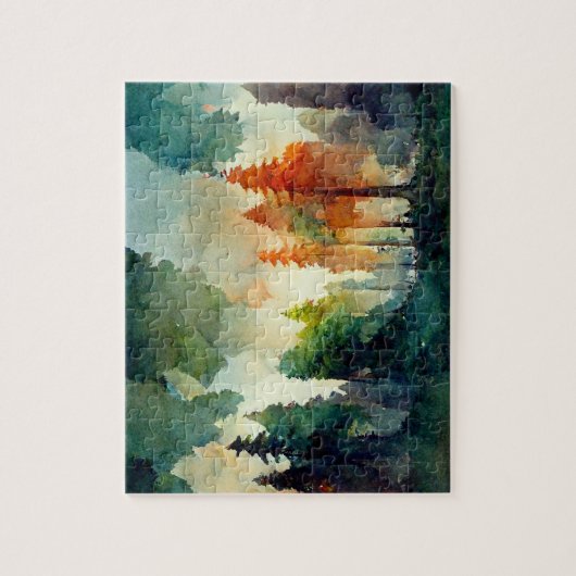 Het bos (natuur) legpuzzel (Verticaal)