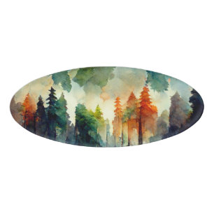 Het bos (natuur) naambadge