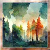 Het bos (natuur) raamsticker (Vel 2)