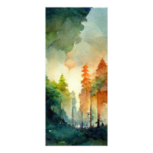 Het bos (natuur) reclamekaart