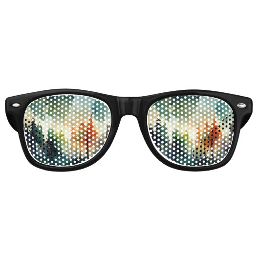 Het bos (natuur) retro zonnebril (Voorkant)