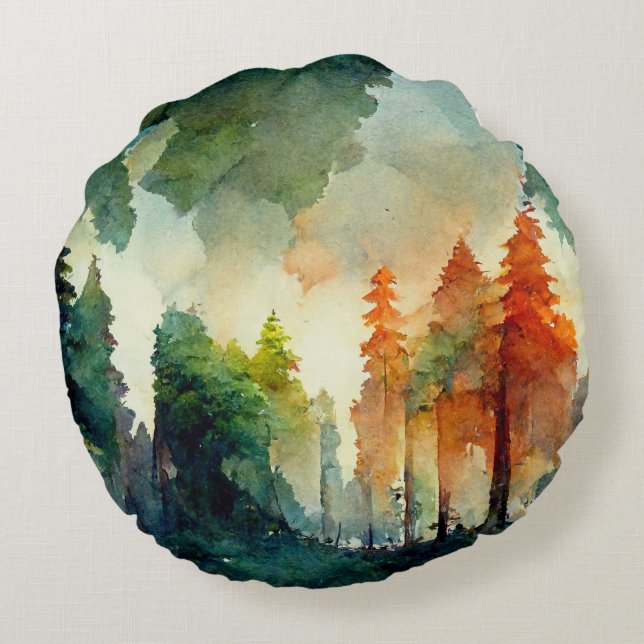 Het bos (natuur) rond kussen (Achterkant)