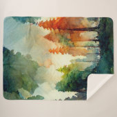 Het bos (natuur) sherpa deken (Voorkant (horizontaal))