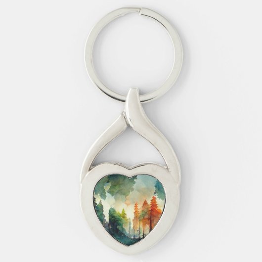 Het bos (natuur) sleutelhanger (Voorkant)