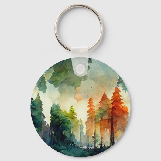 Het bos (natuur) sleutelhanger (Achterkant)