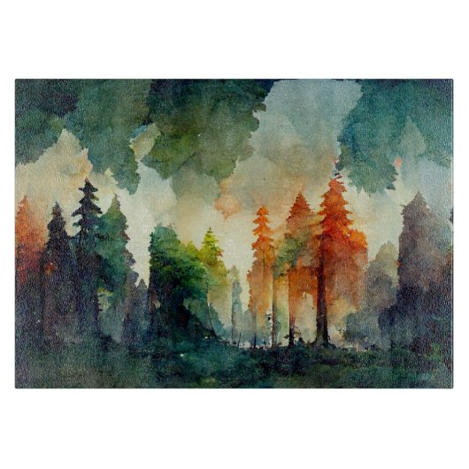 Het bos (natuur) snijplank (Voorkant)