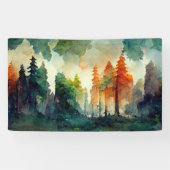 Het bos (natuur) spandoek (Horizontaal)