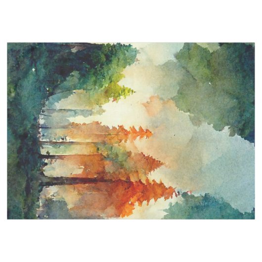 Het bos (natuur) tafelkleed (Voorkant (Horizontaal))