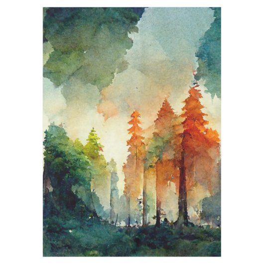 Het bos (natuur) tafelkleed (Voorkant)