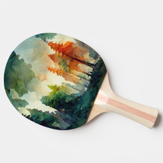Het bos (natuur) tafeltennisbatje (Zijkant)