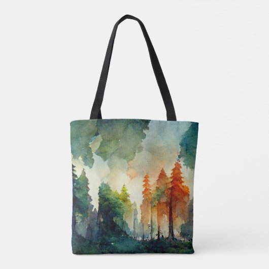 Het bos (natuur) tote bag (Achterkant)