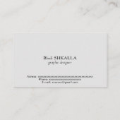 Het bos (natuur) visitekaartje (Achterkant)