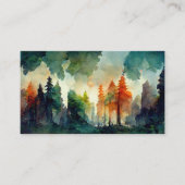 Het bos (natuur) visitekaartje (Voorkant)