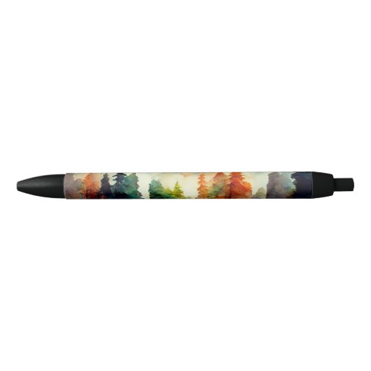 Het bos (natuur) zwarte inkt pen (Voorkant)