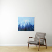 Het bos ontwaakt uit de nevel wandkleed (In Situ (horizontaal))