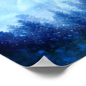 Het bos ontwaakt van de mist poster (Hoek)