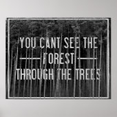 Het bos poster (Voorkant)