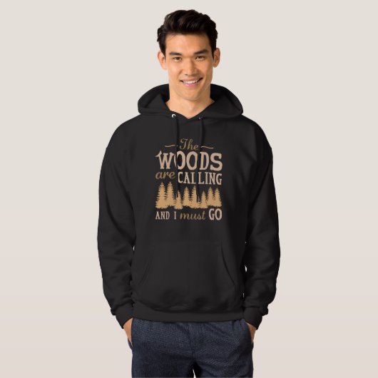 Het bos roept hoodie (Voorkant volledig)
