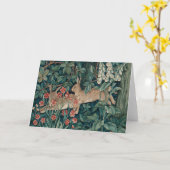 Het bos Tapijtwerk van Konijnen Kaart (Gele Bloem)