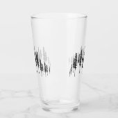 Het bos van bomen pint glas (Links)