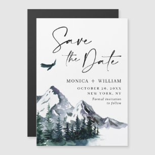 Het bos van de bergen sparen de Magnetische Kaart 