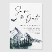 Het bos van de bergen sparen de Magnetische Kaart (Voorkant)