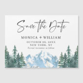 Het bos van de bergen sparen de Magnetische Kaart  (Voorkant)