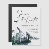 Het bos van de bergen sparen de Magnetische Kaart  (Voorkant / Achterkant)