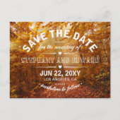 Het bos van de herfst sparen het Briefkaart van de (Voorkant)