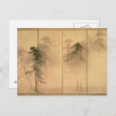 Het bos van de pijnbomen briefkaart (Voorkant / Achterkant)